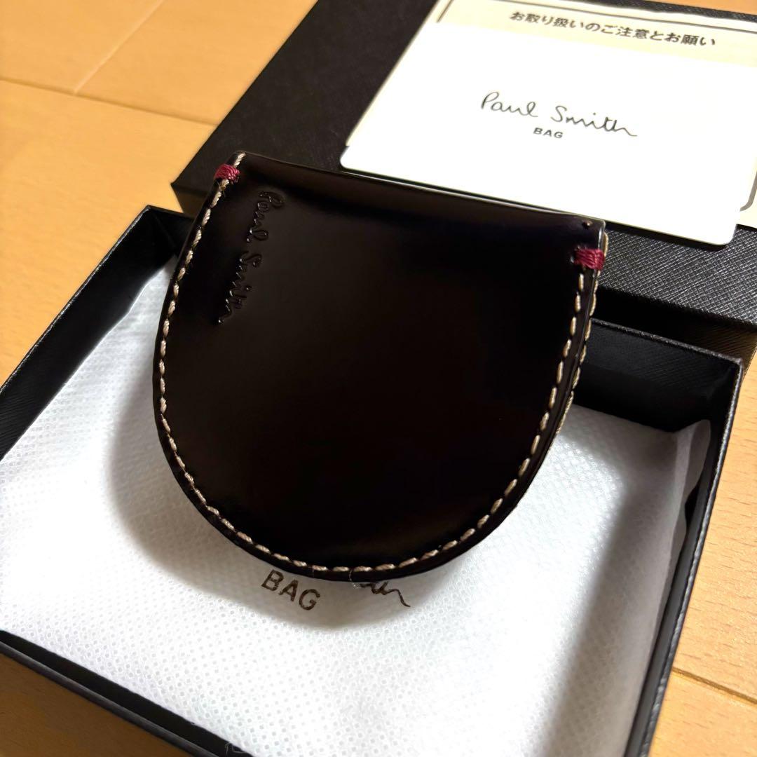 Paul Smith コードバン　馬蹄型　ケース　ブラック　黒　美品