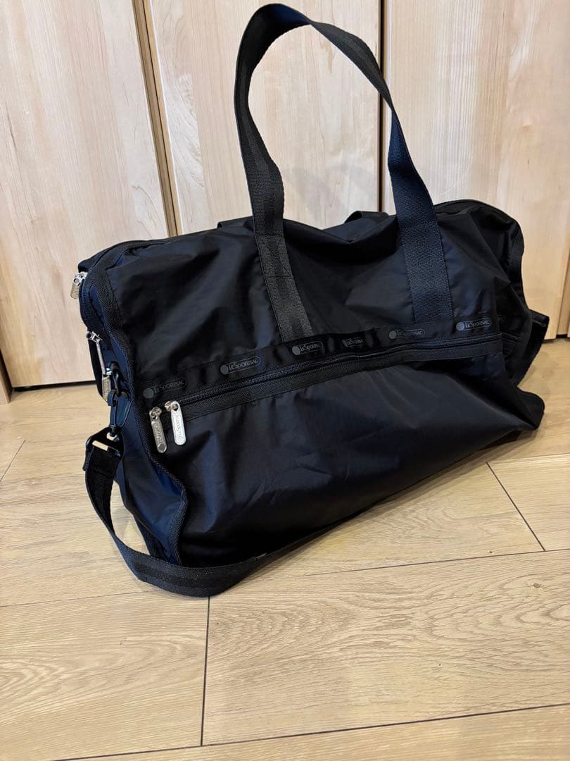 【美品】レスポートサック ブラック　ボストンバッグ　4319