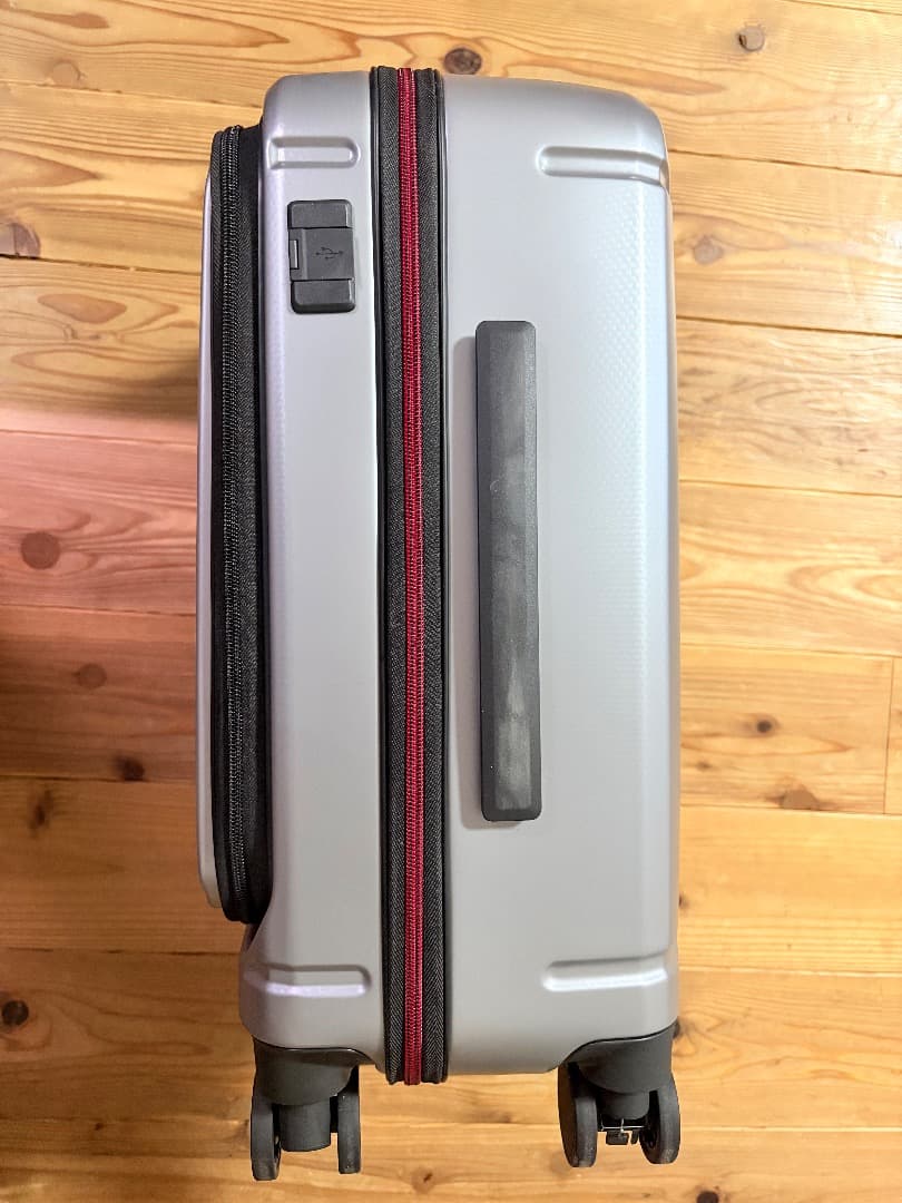 [バーマスｘJALショッピング]フロントオープンビジネスキャリーII シルバー