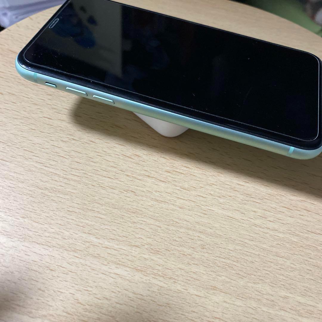 iPhone 11 グリーン 64GB SIMフリー バッテリー70%台 画面割