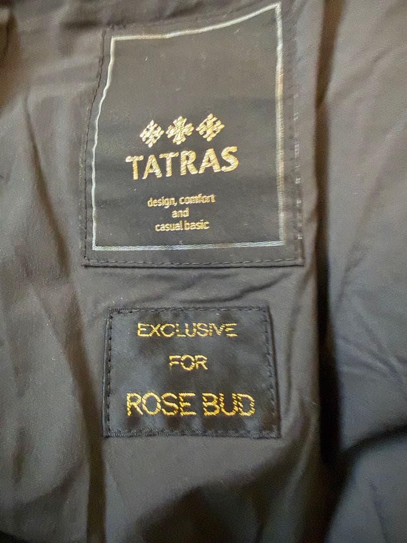 TATRAS 本物保証　ROSE BUDと貴重なコラボロングダウンコート最終価格