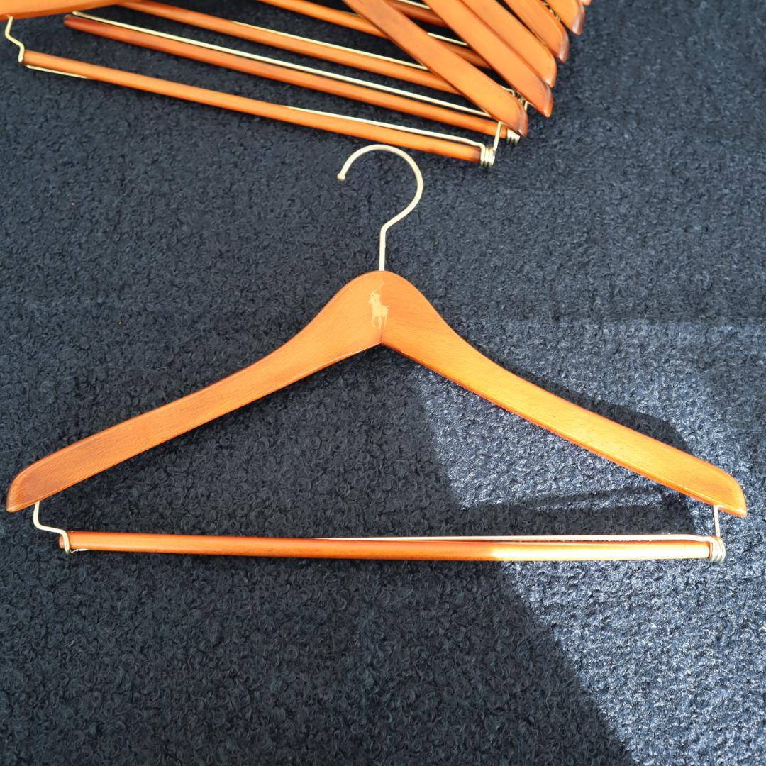 ポロラルフローレン 木製ハンガー　7本セット