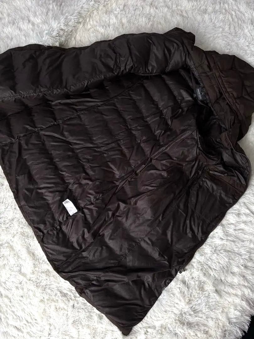 mont-bell モンベル トラベルダウン ロングコート XLサイズ 茶　旅行