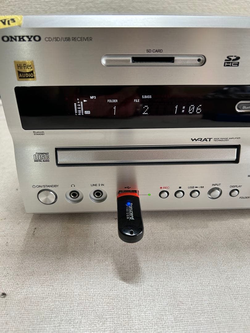 V13 整備ONKYO NFR-9TX ハイレゾ CD/SD/USBレシーバー