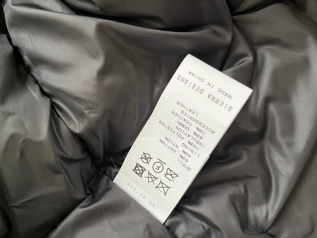 SIEERA DESIGNS ブラック ダウンジャケット シエラデザイン XL