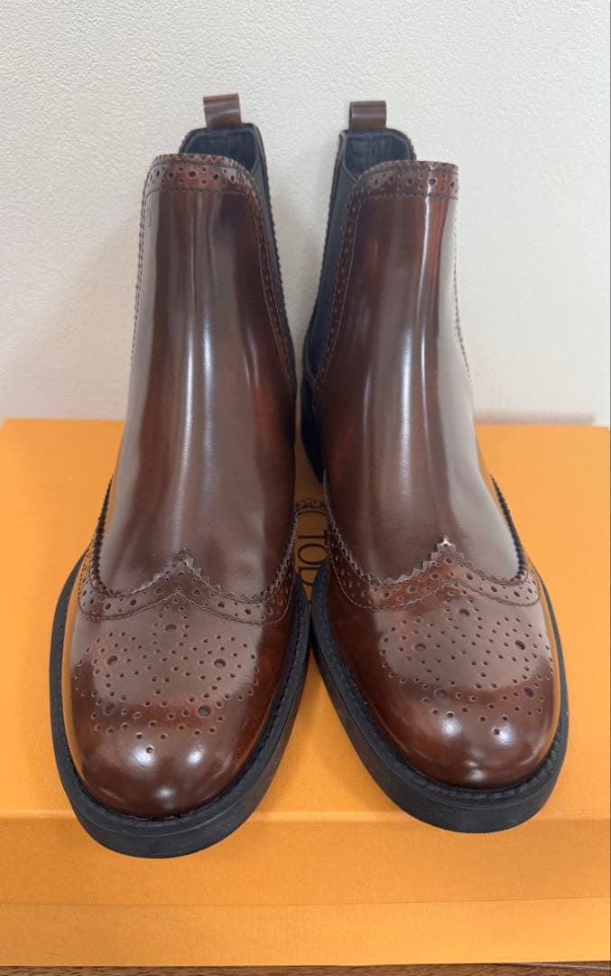 ち*ち様 新品！tod's トッズ　ショートブーツ　38 サイドゴアブーツ