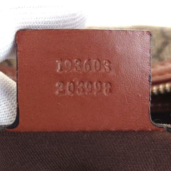 【美品】グッチ ミニボストンバック GGスプリーム アビー ブラウン系 ゴールド