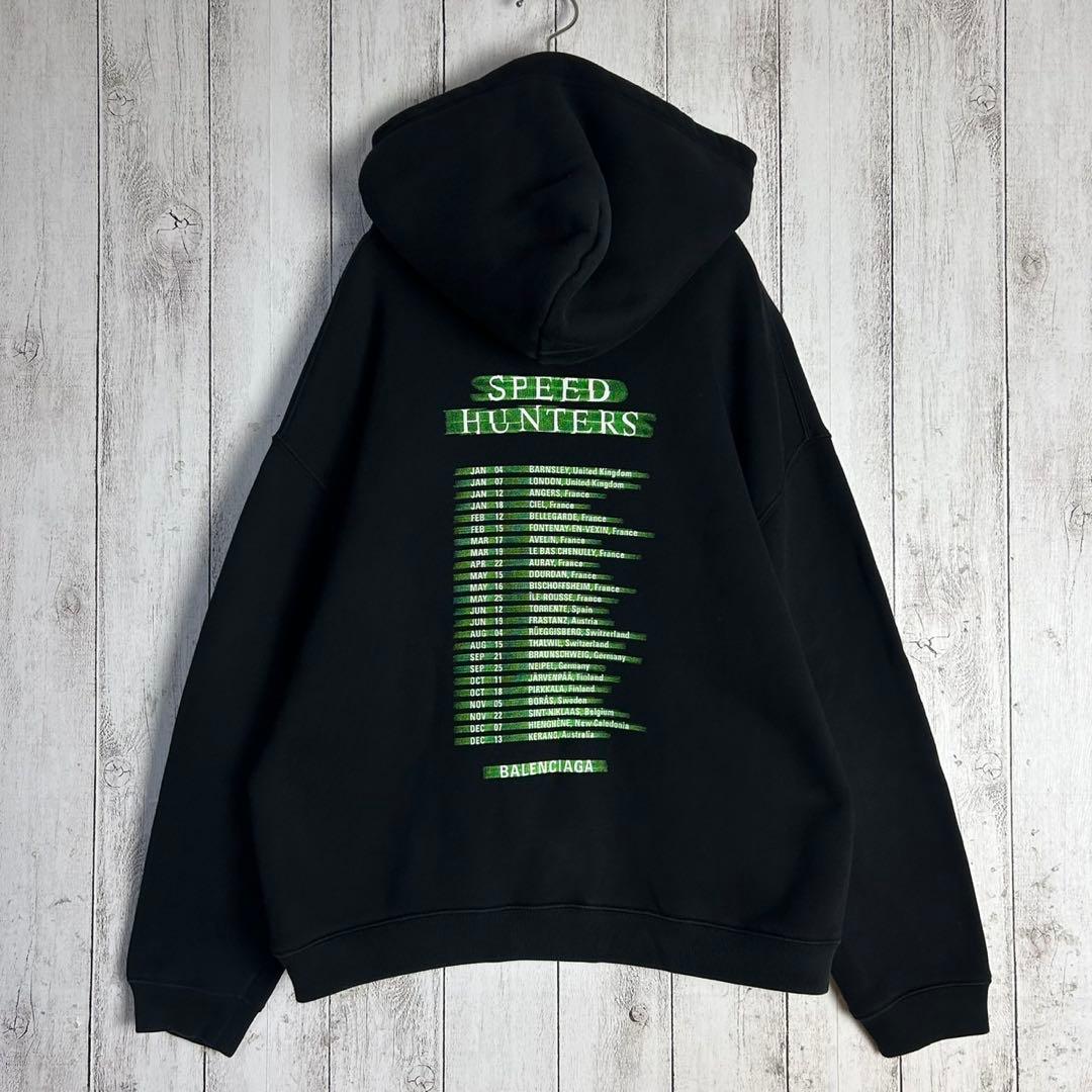 5971【人気デザイン】バレンシアガ‪☆プリント入りパーカー スピードハンターズ