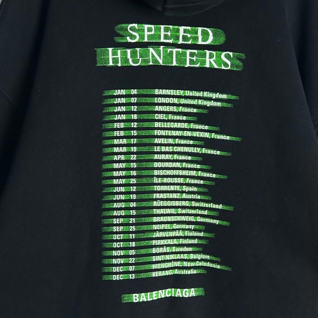 5971【人気デザイン】バレンシアガ‪☆プリント入りパーカー スピードハンターズ