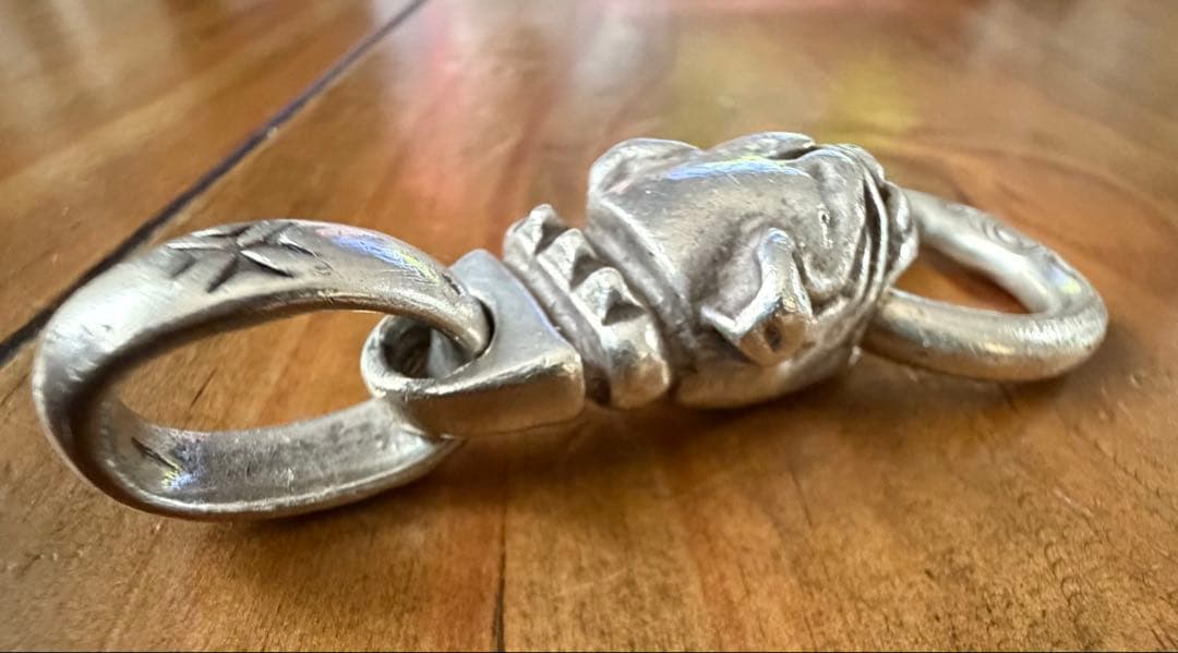 ガボールブルドッグヘッドペンダント★純正木箱、ギャランティカード、アズキチェーン