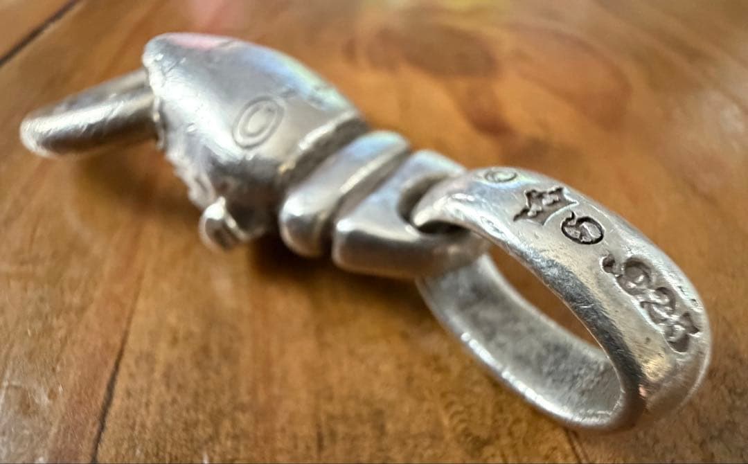 ガボールブルドッグヘッドペンダント★純正木箱、ギャランティカード、アズキチェーン