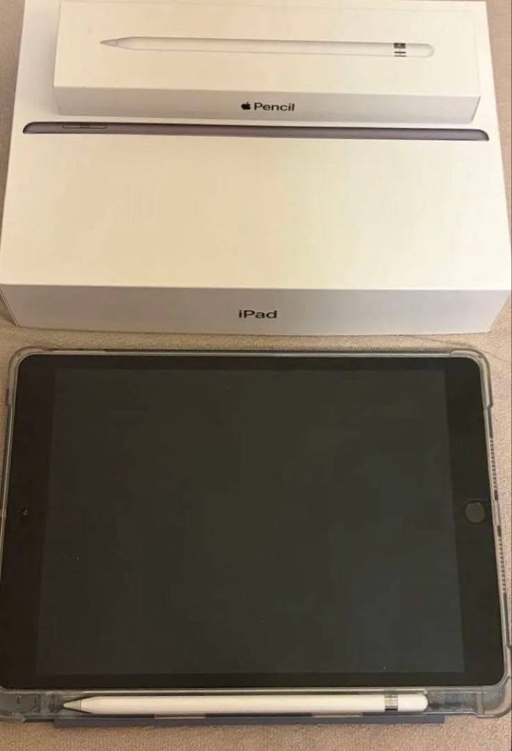 美品★iPad第8世代(128G) Apple Pencil iPadケース 箱