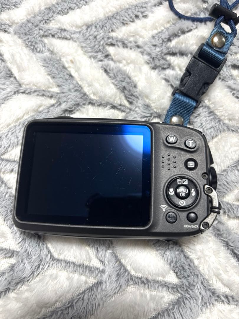 【美品】FUJIFILM FINEPIX 防水デジタルカメラ XP80 ブルー