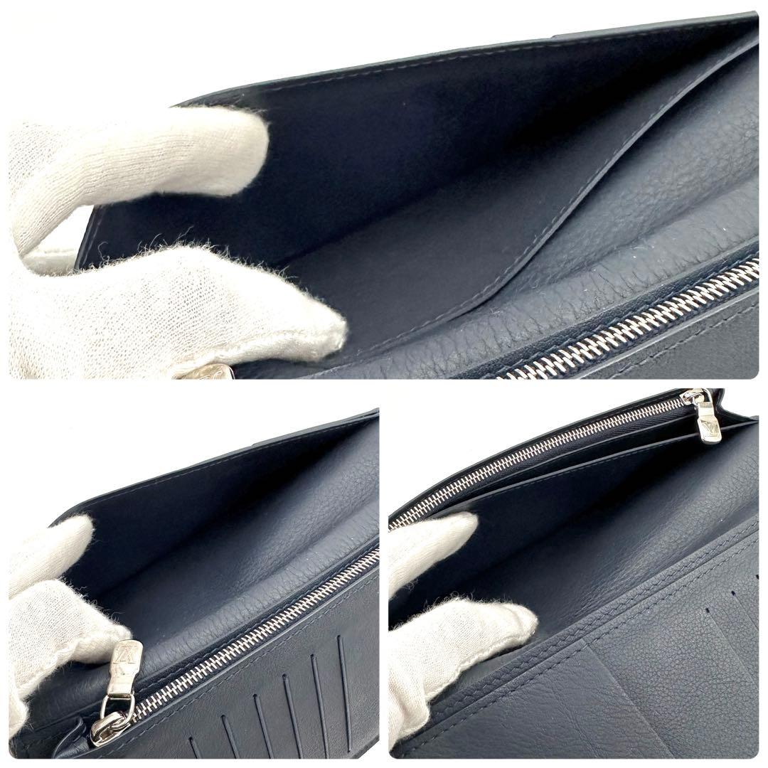 【未使用級】ルイヴィトン LVサークル ポルトフォイユ ブラザ アンディゴブルー