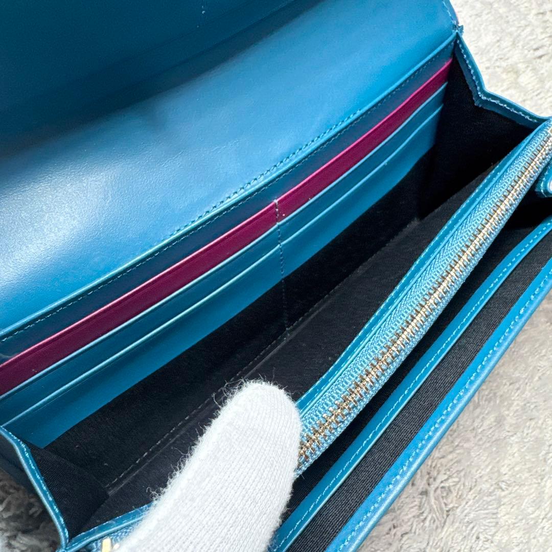 【未使用】Paul Smith ポールスミス 長財布 レザー マルチカラーライン