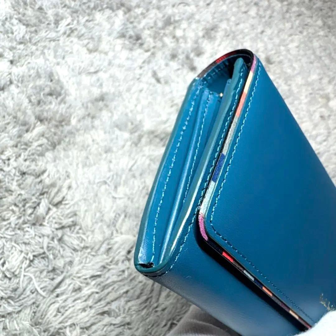 【未使用】Paul Smith ポールスミス 長財布 レザー マルチカラーライン