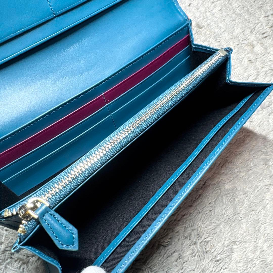 【未使用】Paul Smith ポールスミス 長財布 レザー マルチカラーライン