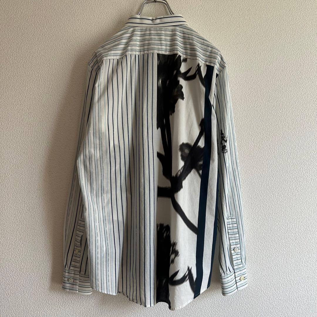 現行タグ Poul Smith ポールスミス シャツ アシンメトリー ストライプ