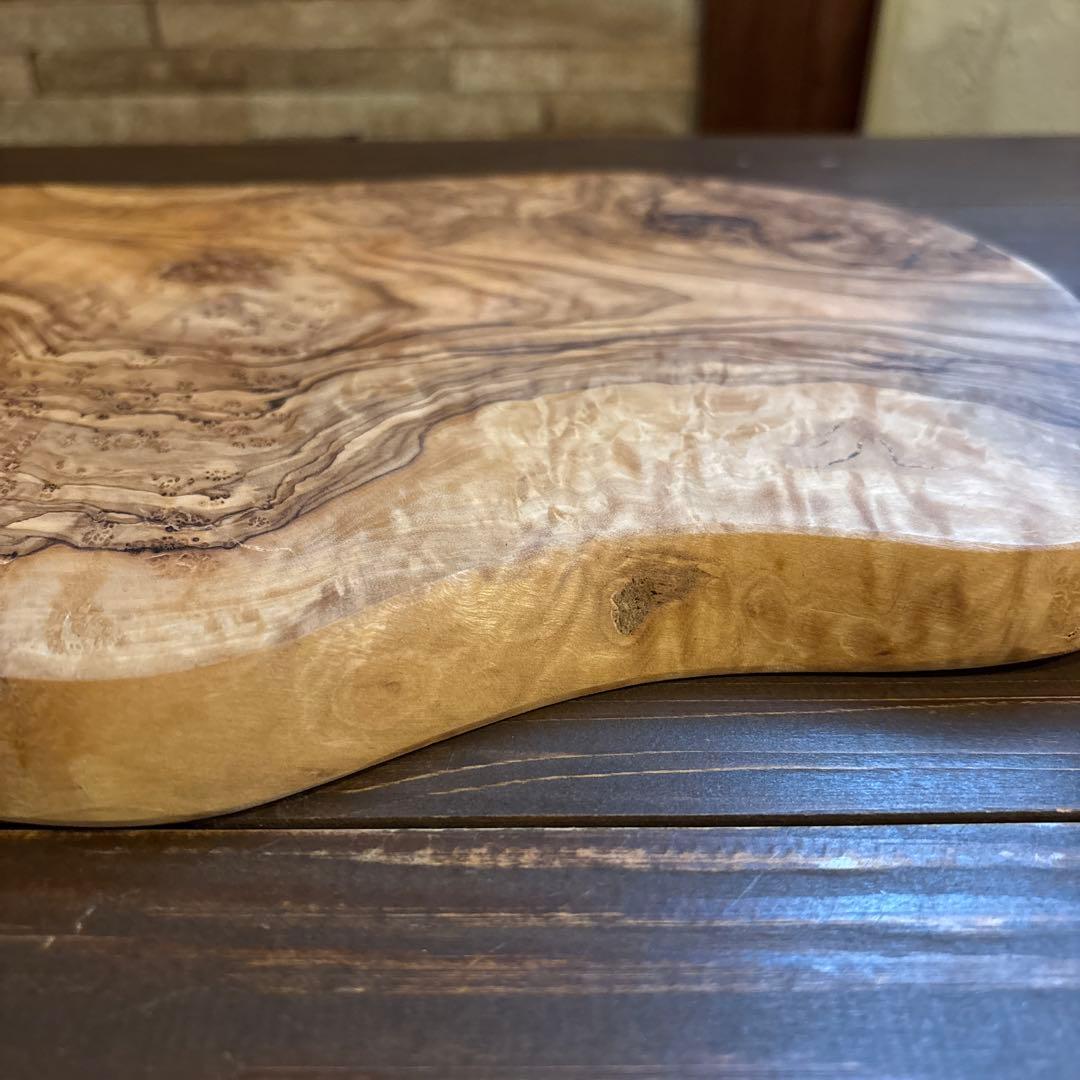 オリーブの木　まな板LL+乳鉢L