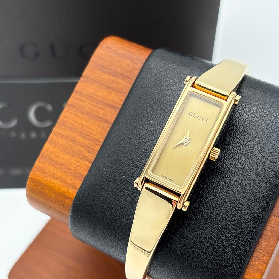 【専用】GUCCI 1500L バングルウォッチ　ゴールド レディース 腕時計