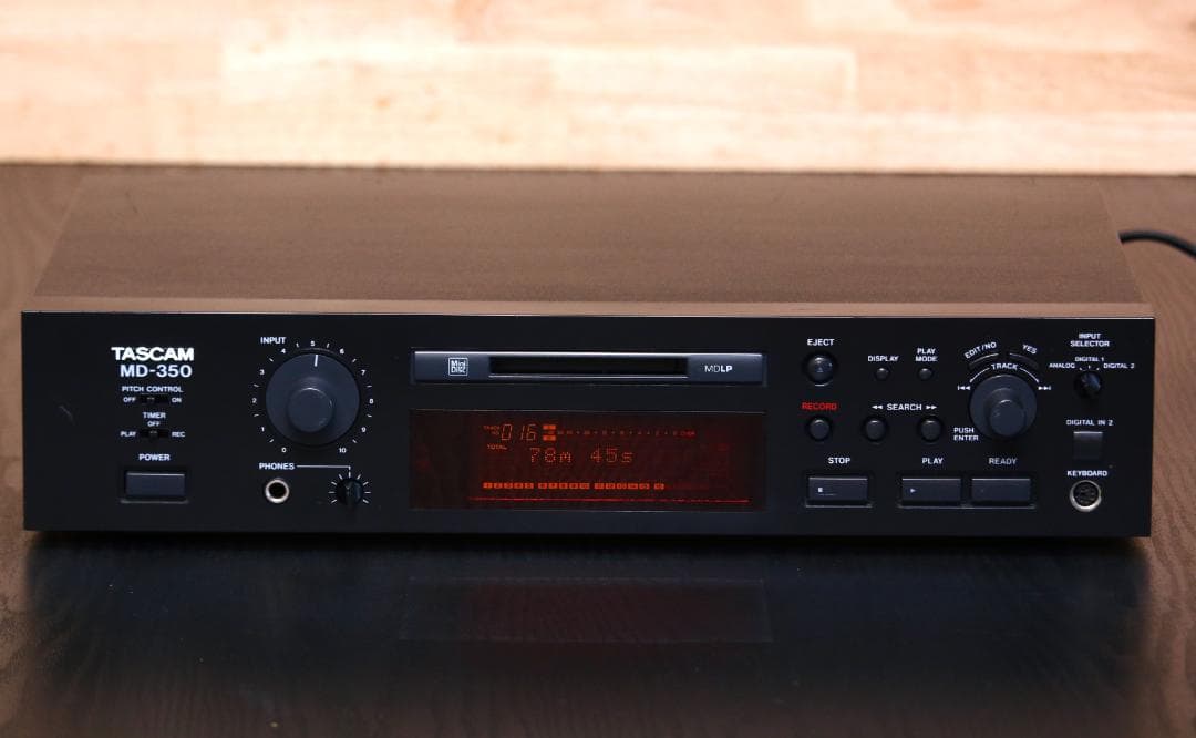 TASCAM MD-350　プロフェッショナル　MDプレーヤー/レコーダー