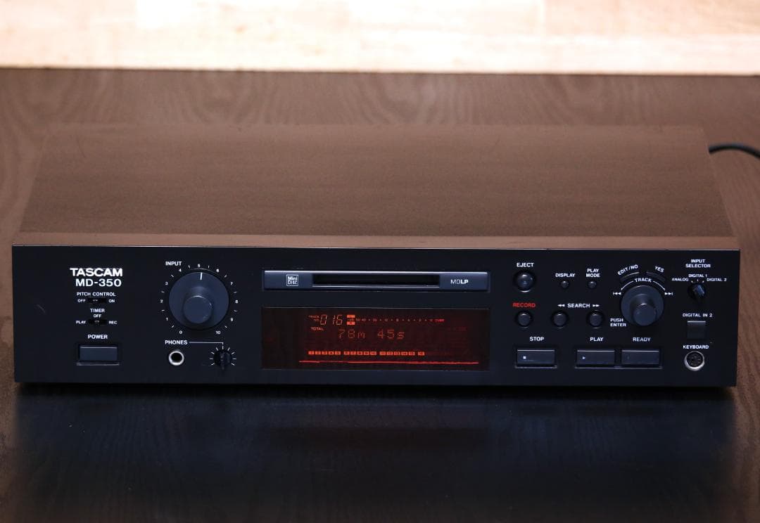 TASCAM MD-350　プロフェッショナル　MDプレーヤー/レコーダー