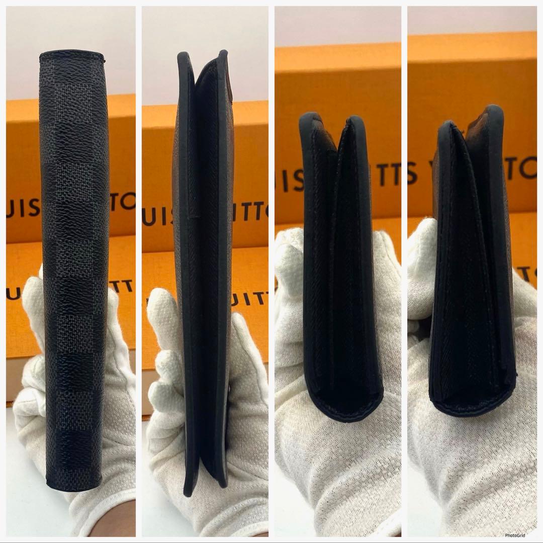 ルイヴィトン ダミエ グラフィット ポルトフォイユ ロン お札入れ 長財布