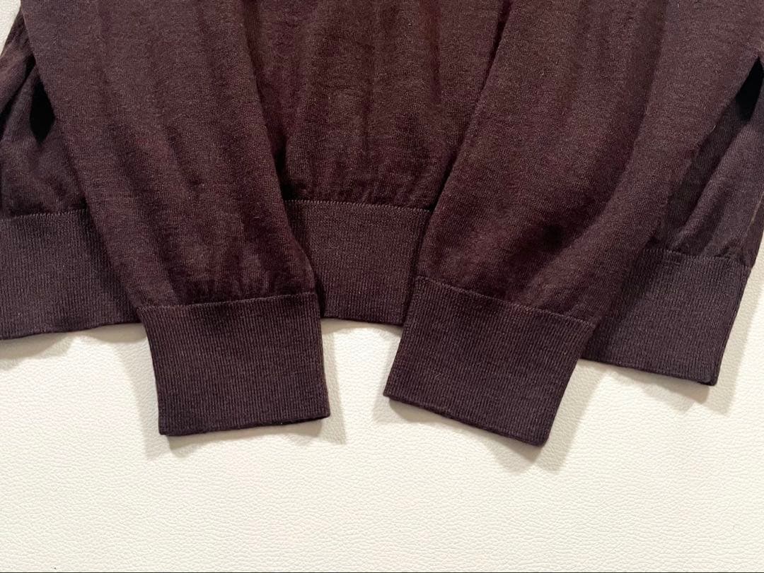 【美品】dunhill　ニット セーター　カシミヤ100%　現行モデル　ロゴ刺繍