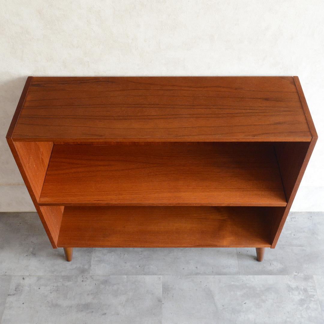 デンマーク 北欧ヴィンテージ 2段 ブックシェルフ オープンシェルフ 北欧家具