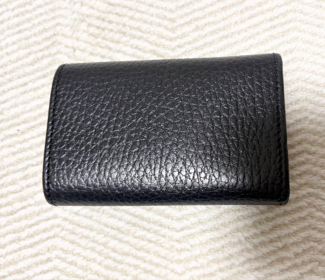 【GUCCI 】グッチ GGマーモント 6連キーケース ブラック❗️