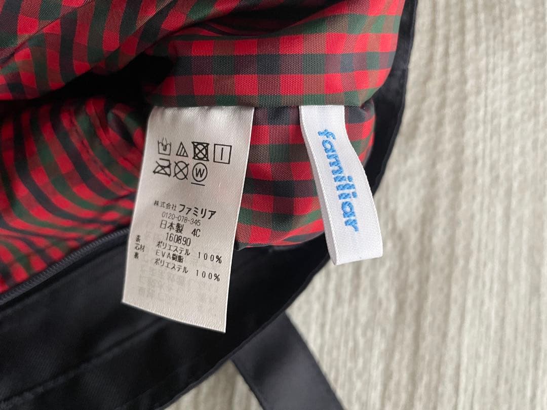 ファミリア　ミニバッグ　赤系ファミリアチェック