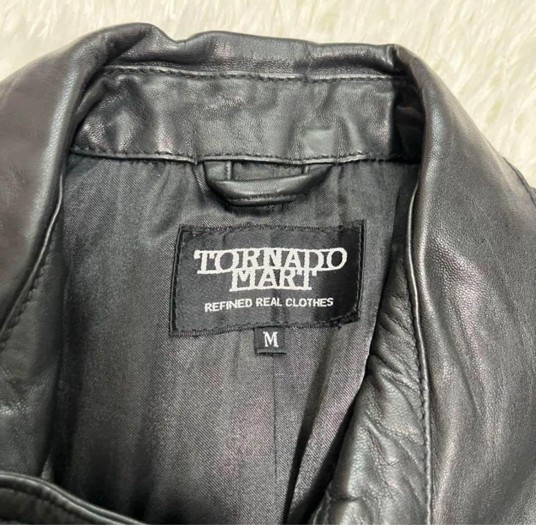 TORNADO MART Y2K レザー ダブルライダースジャケット