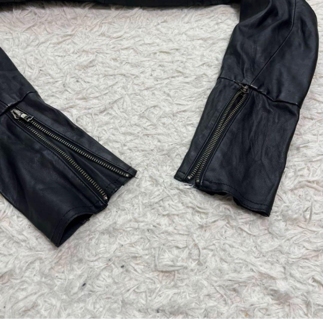 TORNADO MART Y2K レザー ダブルライダースジャケット