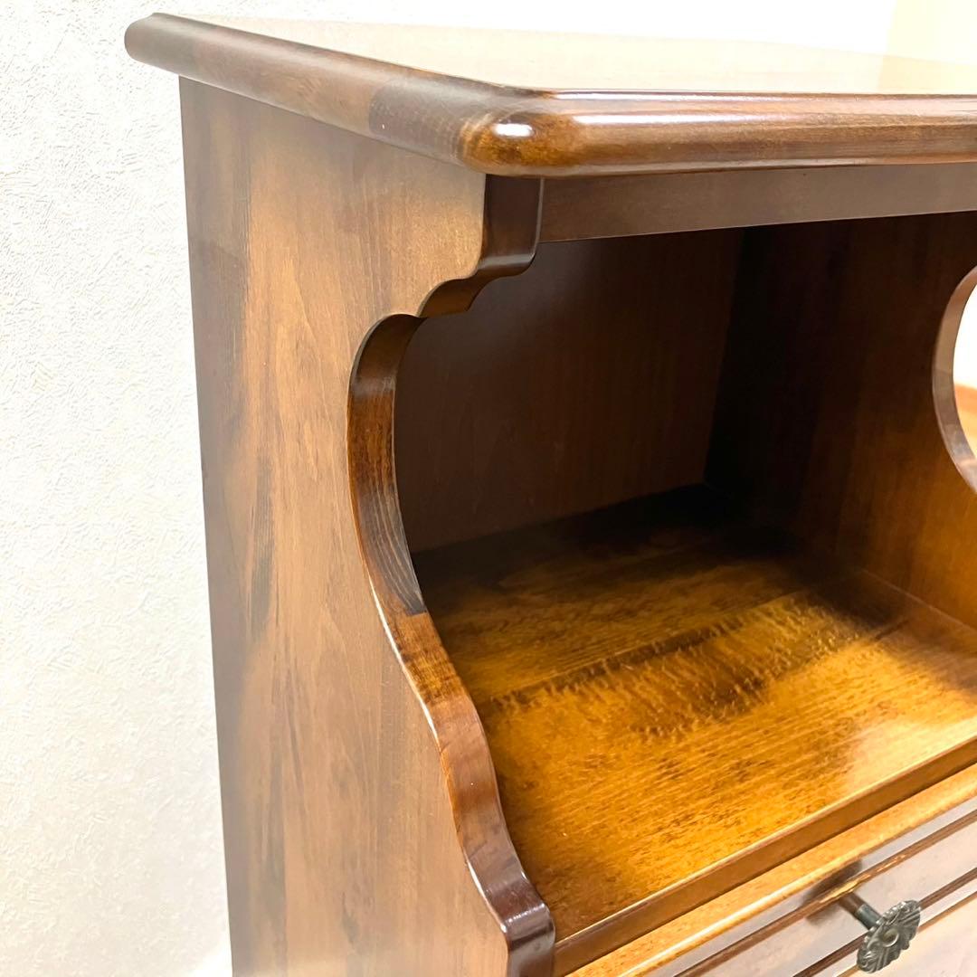 karimoku カリモク　コロニアル　コーナーテーブル コーナーラック 電話台