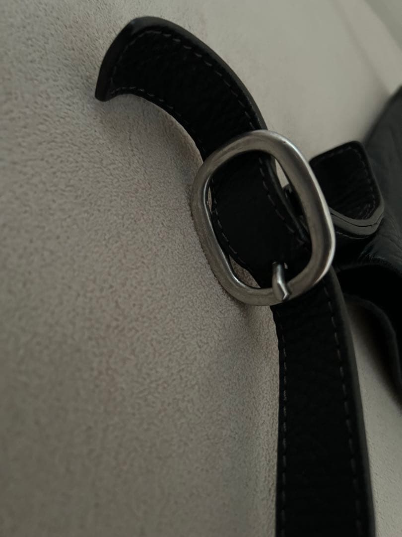 Hender Scheme 黒 レザー ショルダーバッグ