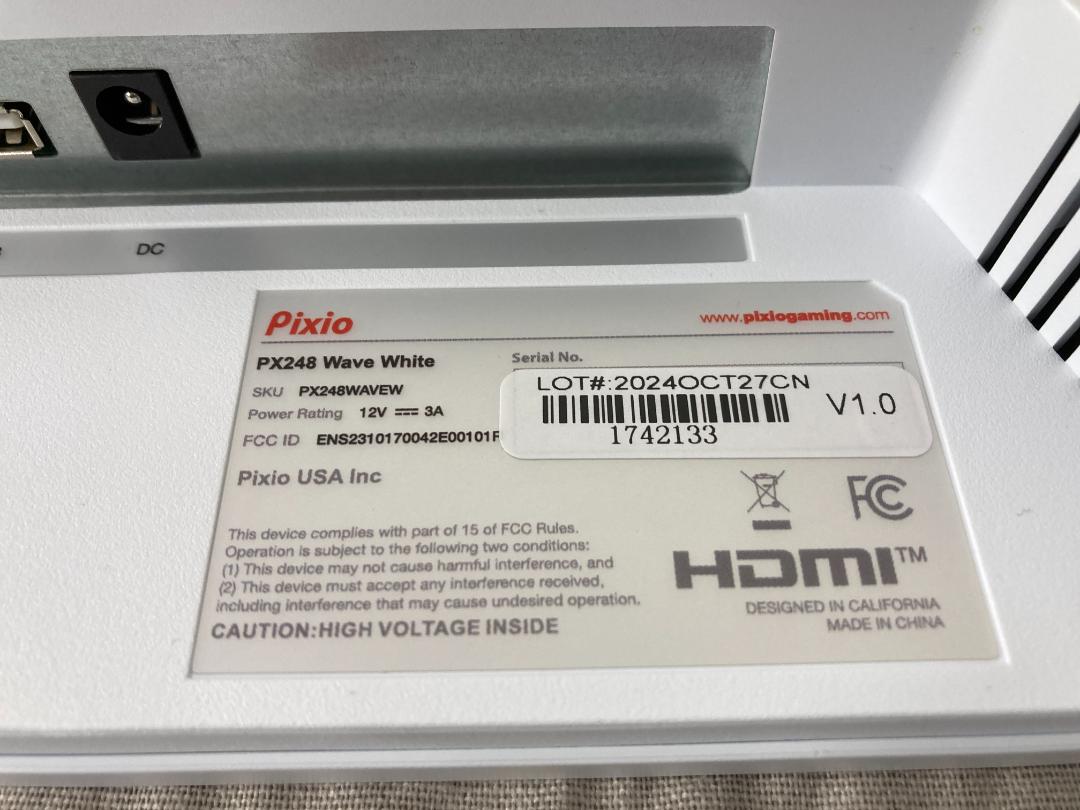 C*.様 Pixio PX248 Wave White ゲーミングモニター