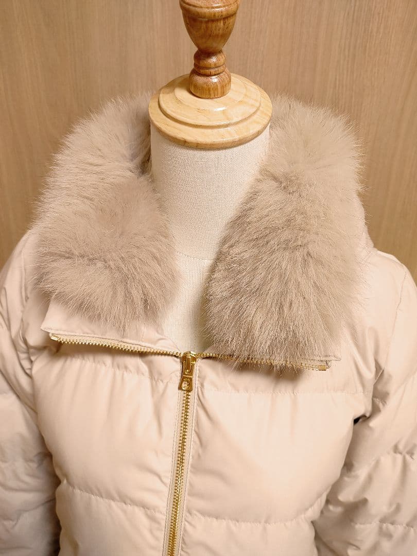 美品/ships シップス フォックスファー　ダウンコート ロング