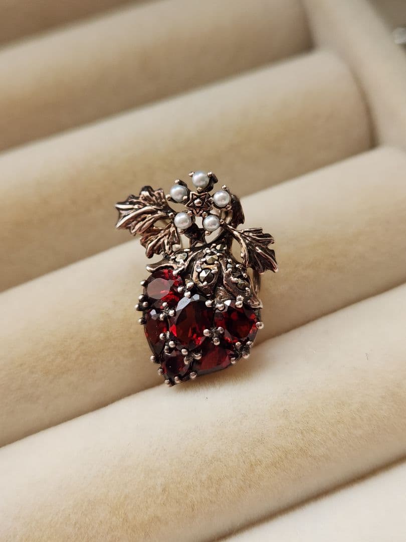 碌山　ガーネット　シルバー　ストロベリー