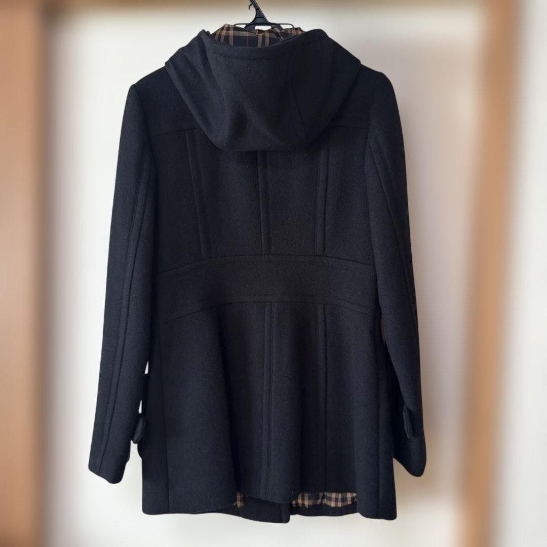 BURBERRY BLUE LABEL フードつきコート 40サイズ ブラック