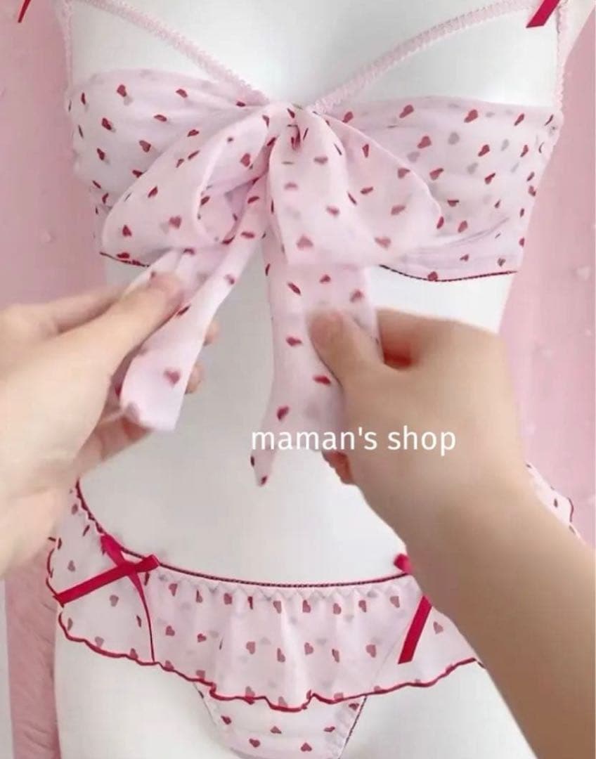 C75♥️ love2nd LOVEMEオープンブラオープンショーツセットラブラン