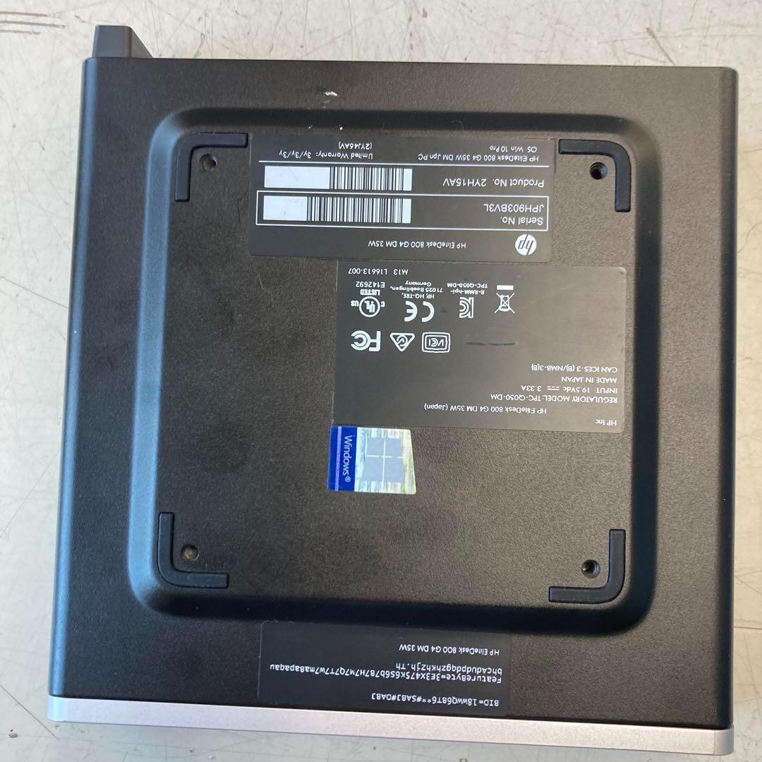 ミニPC #N HP EliteDesk800G4DM 35W i7 16G SSD256