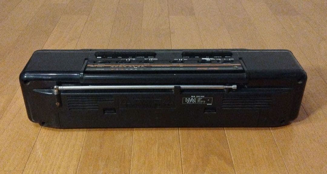 MAXI ポータブルラジカセ DRC-500 ダブルカセットデッキ レトロ