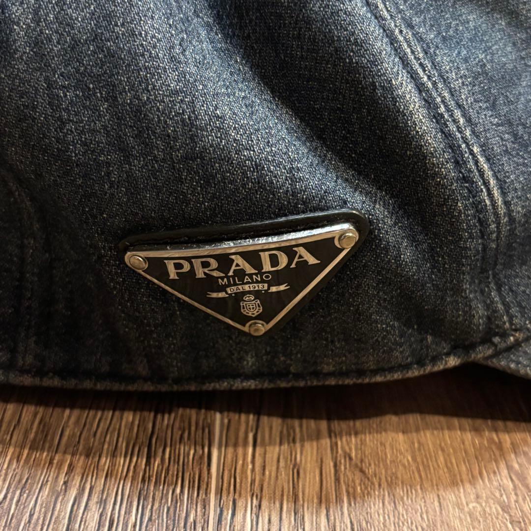 PRADA プラダ　ロゴデニムキャップ　2HC274