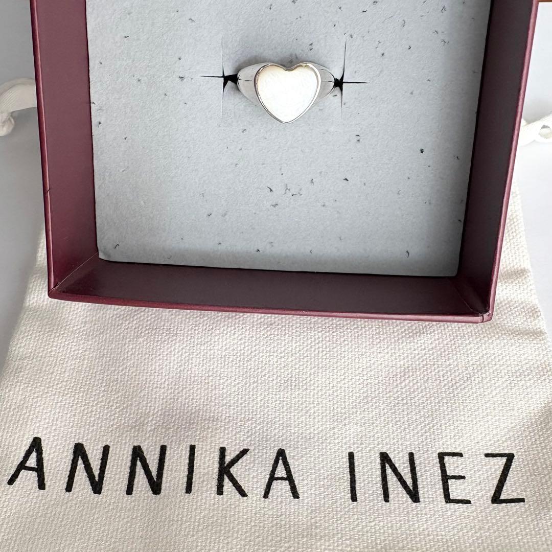 【最終価格】ANNIKA INEZ Pearl Heart Ring S