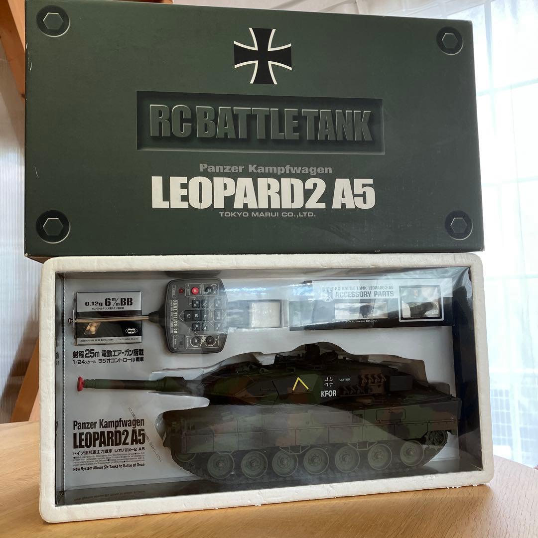 東京マルイ製1/24リアルスケール ラジコン/レオパルド2A5(動作確認済)