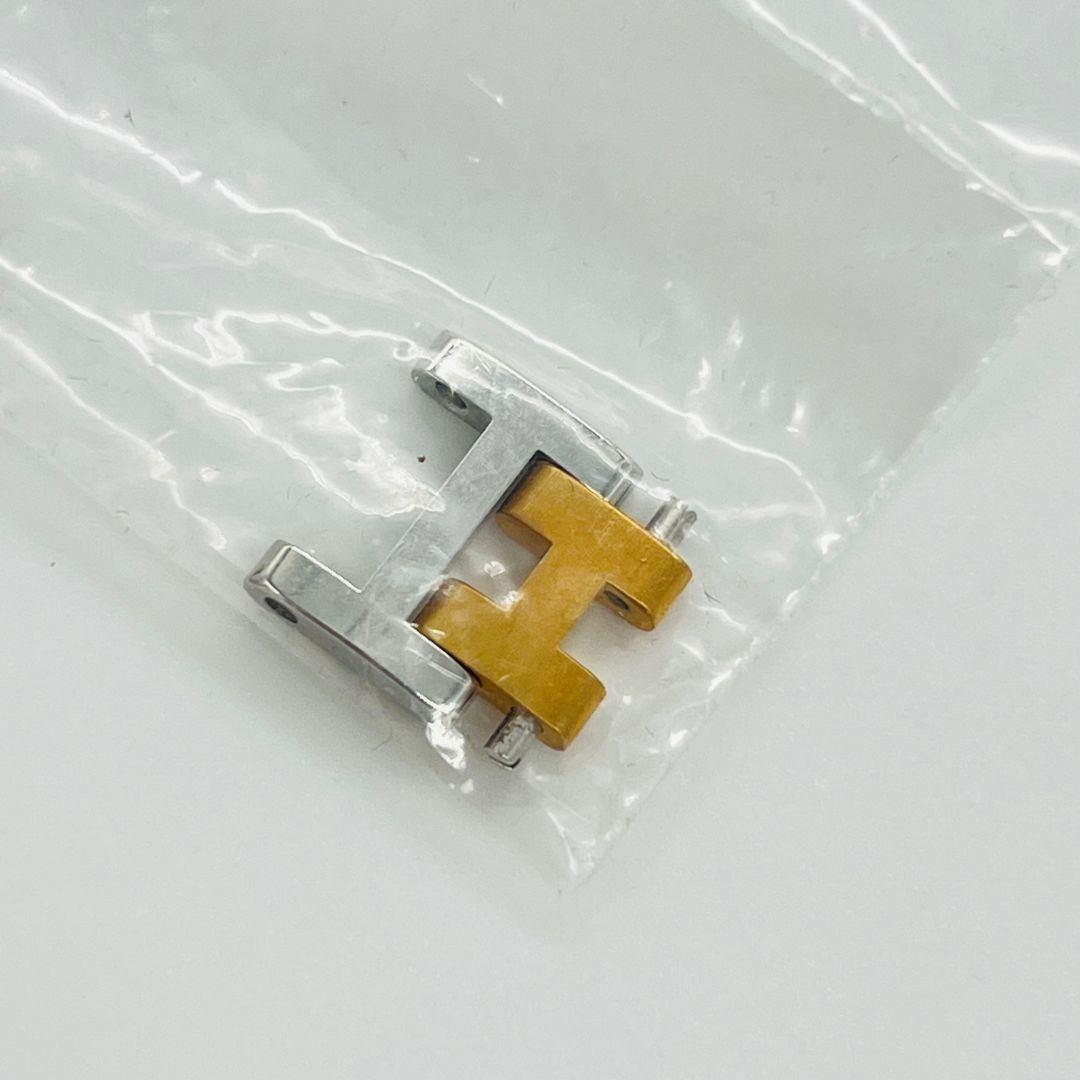 エルメス 新品電池　クリッパー　ホワイト文字盤　クォーツ 腕時計 ゴールド