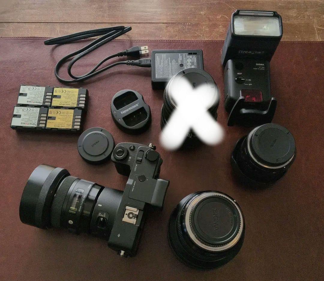 SIGMA sd Quattro H +レンズ3本 + ストロボ