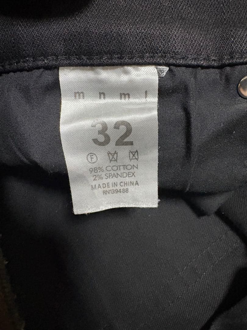 ï*読様 【極美品】mnmlミニマル　ダメージ加工スキニーデニムジーンズ