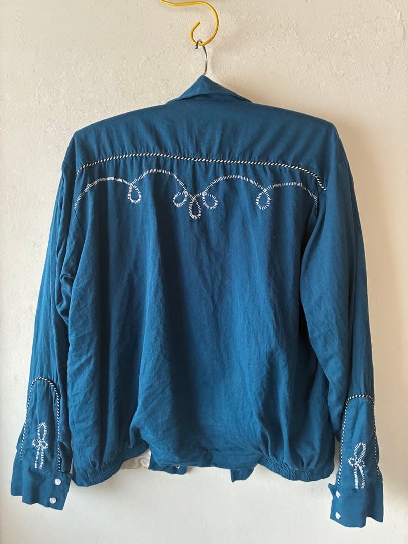 S*U様 50s復刻　Backers ギャバジャン　ウエスタンジャケット【M】ブ