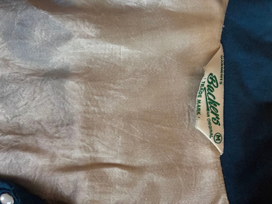 S*U様 50s復刻　Backers ギャバジャン　ウエスタンジャケット【M】ブ